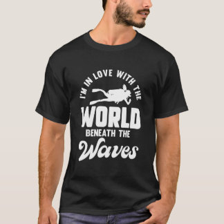 Camiseta Mergulho Autônomo Oceano Águas Abertas Mergulhador