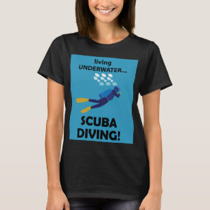 Camiseta Mergulho Autônomo Vivendo Submerso Mergulho Autôno