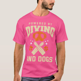 Camiseta Mergulho Cachorro Engraçado Lover Scuba Merging Lo