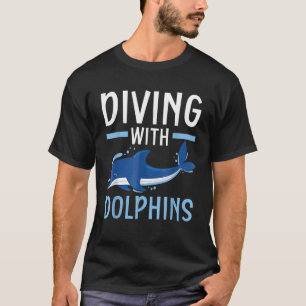 Camiseta Mergulho Com Biólogo De Marines De Golfinho Submar