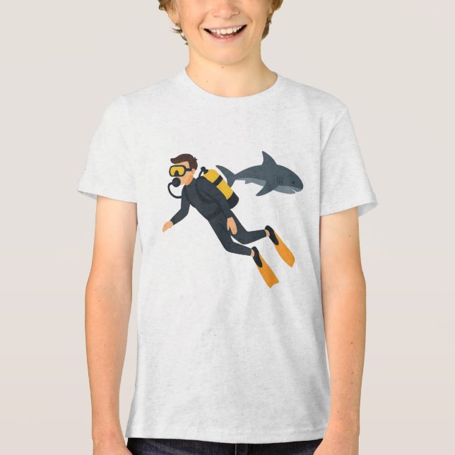 Camiseta Mergulho com escafandro (Frente)