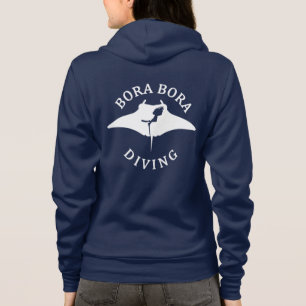 Camiseta Mergulho com Raias Mantas em Bora Bora
