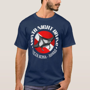 Camiseta Mergulho da noite do Manta (Kailua Kona)