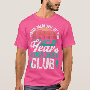 Camiseta Mergulho De 60 Anos Aniversário Scuba Diver Scuba 