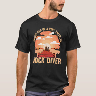 Camiseta Mergulho de anéis Pai de cão mergulhador