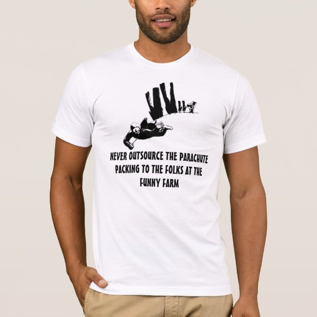 Camiseta Mergulho de céu engraçado do slogan (Frente)