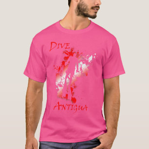 Camiseta Mergulho de Férias Dive Antigua West Indies