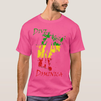 Camiseta Mergulho de Férias Dive Dominica West Indies