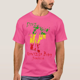Camiseta Mergulho de férias na Baía de Dive Montego Jamaica