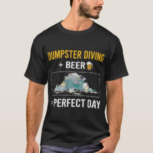 Camiseta Mergulho de lixeira de cerveja
