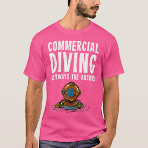 Camiseta Mergulho de mergulho comercial