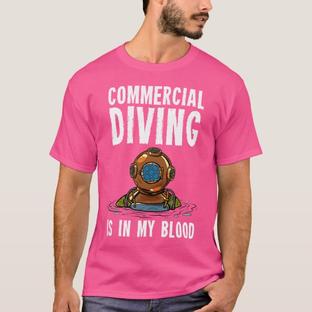 Camiseta Mergulho de mergulho comercial (Frente)