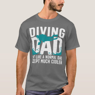Camiseta Mergulho de Scuba Legal para Pai Homem Oceano Merg