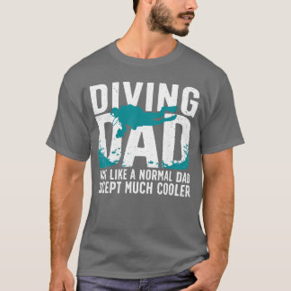 Camiseta Mergulho de Scuba Legal para Pai Homem Oceano Merg