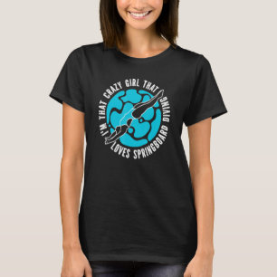 Camiseta Mergulho de Springboard na Platform Diver Girl