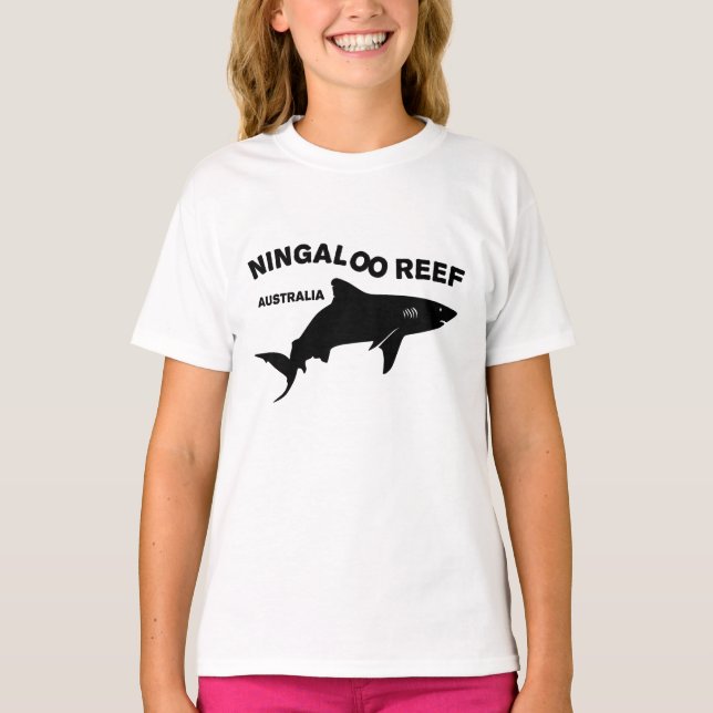 Camiseta Mergulho De Tubarão Na Austrália, Recife Ningaloo (Frente)