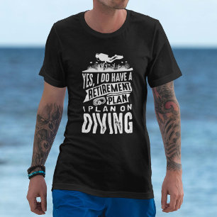 Camiseta Mergulho do plano de aposentação
