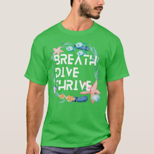 Camiseta Mergulho e mergulho em Scuba no mergulho