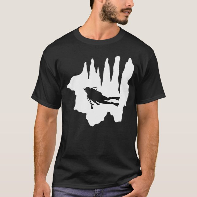Camiseta Mergulho em Caverna Mergulho em Caverna Espeleolog (Frente)
