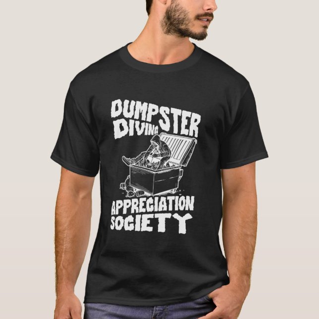Camiseta Mergulho em Lixeira (Frente)