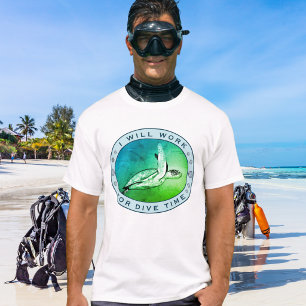 Camiseta Mergulho engraçado
