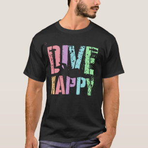 Camiseta Mergulho Engraçado Equipe Feliz Capitã Garotas
