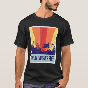 Camiseta Mergulho Grande Barreira de Coral Souvenir Austrál