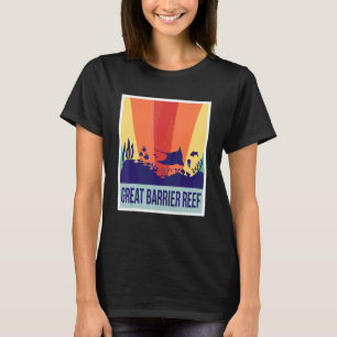 Camiseta Mergulho Grande Barreira de Coral Souvenir Austrál