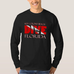 Camiseta Mergulho Key Colony Beach Flórida Scuba Diving Sno