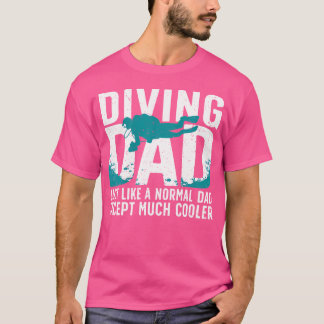 Camiseta Mergulho Legal Para Pai Homens Oceano Mergulhador