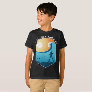 Camiseta Mergulho Livre E Mergulho Mergulhando Mergulhos