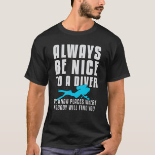 Camiseta Mergulho Mergulho Scuba Mergulhando Mergulho Mergu