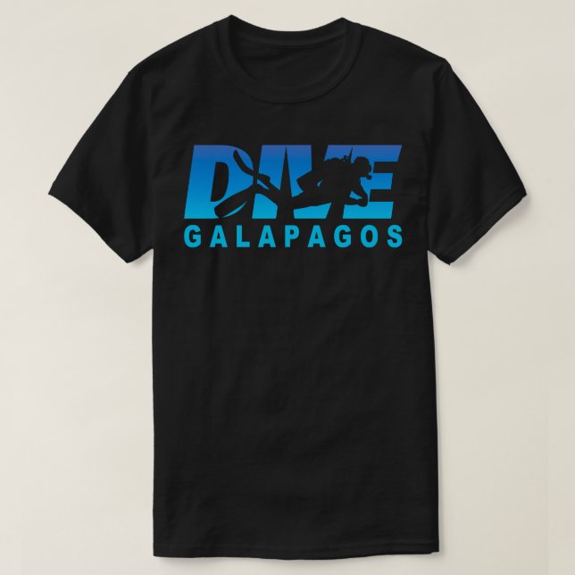 Camiseta Mergulho nas Galápagos, mergulho nas Galápagos (Frente do Design)