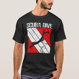Camiseta Mergulho no Oceano Mergulho Scuba Mergulhador Band