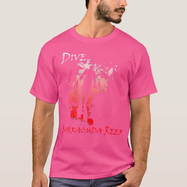 Camiseta Mergulho no Recife Dive Barracuda Flórida (Frente)