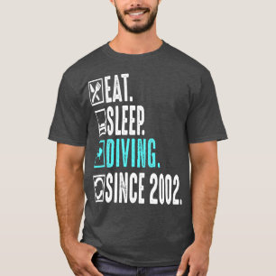 Camiseta Mergulho no Sono de Mergulho Desde o Presente de 2