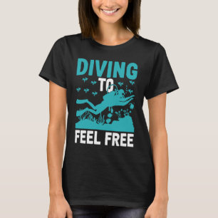 Camiseta Mergulho Para Se Sentir Livre No Mergulho Scuba