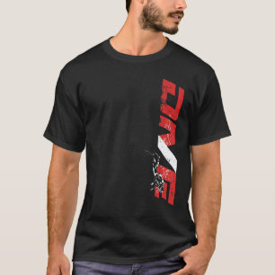 Camiseta Mergulho Patriótico Hobby Subaquático para Profund
