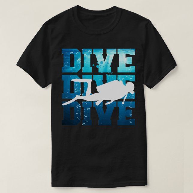 Camiseta Mergulho Scuba (Frente do Design)