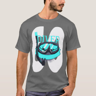 Camiseta Mergulho Scuba 60º Aniversário do Mergulhador 60 A
