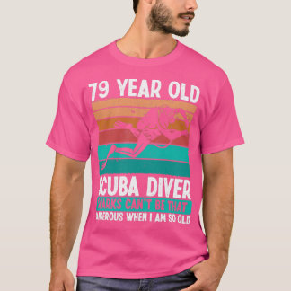 Camiseta Mergulho Scuba, 79 anos, 79, Aniversário, Scuba