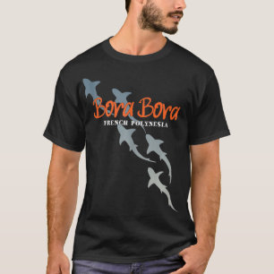 Camiseta Mergulho Scuba Bora Bora Scuba com Tubarões