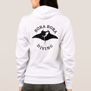 Camiseta Mergulho Scuba Com Raios Manta Em Bora Bora