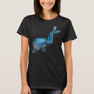 Camiseta Mergulho Scuba Diver Retro Vintage Scuba