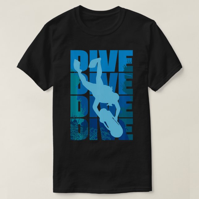 Camiseta Mergulho Scuba Diver Scuba (Frente do Design)