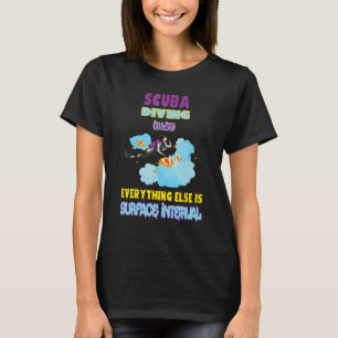 Camiseta Mergulho Scuba Mergulhando Mergulho Bandeira Incrí