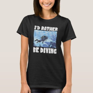 Camiseta Mergulho Scuba Nadando Submarino