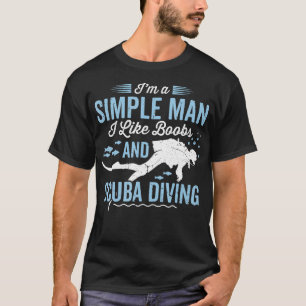 Camiseta Mergulho Scuba para Pai masculino mergulhador Scub