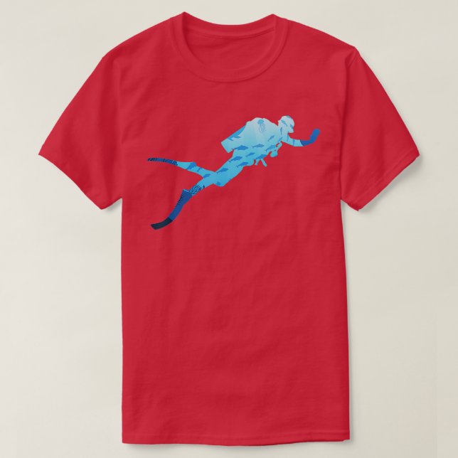 Camiseta Mergulho Submarino Gift Scuba (Frente do Design)