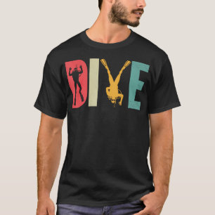 Camiseta Mergulho Vintage de Escafandro Oceano Retro